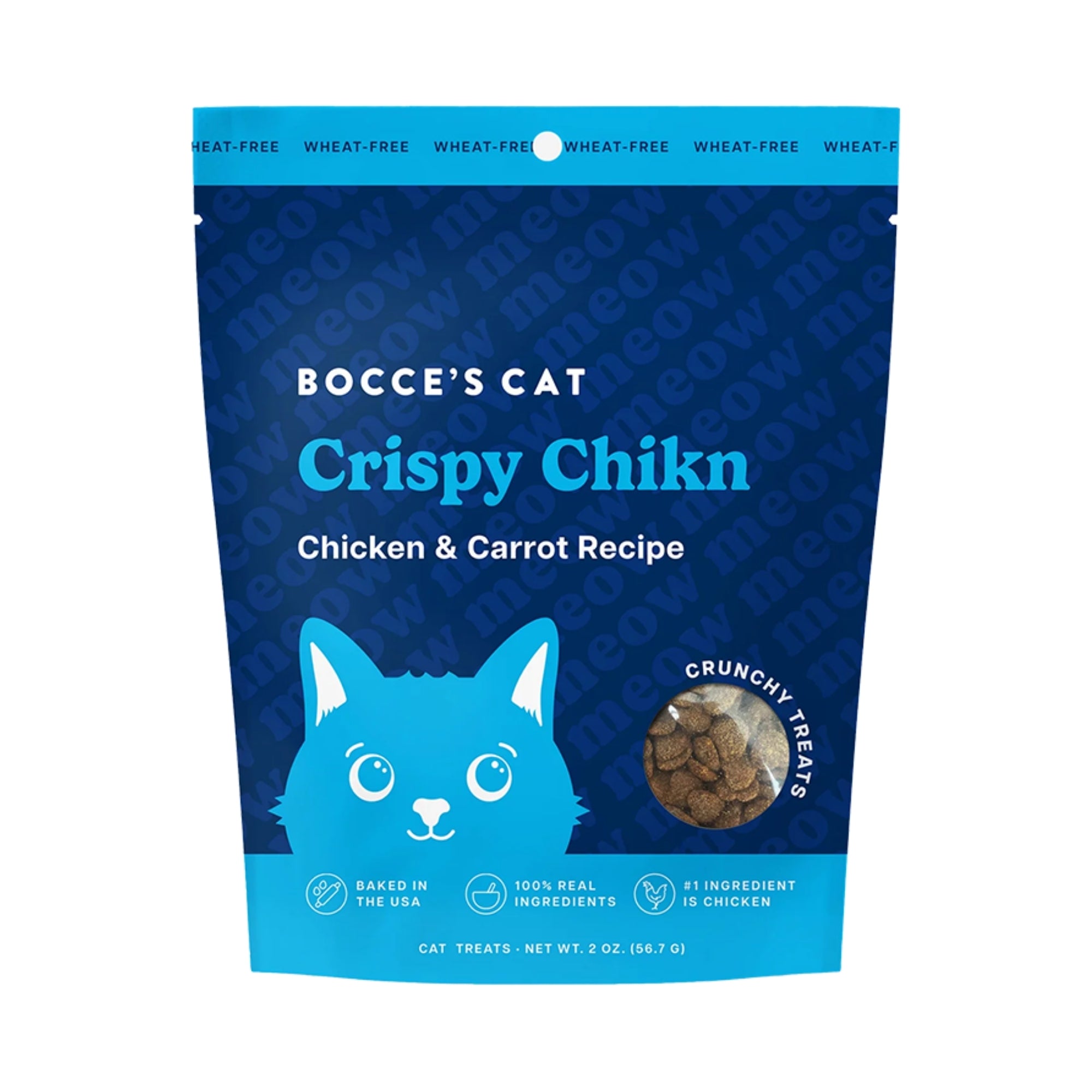 Bocce's Bakery Cat Crunchy Crispy Chicken Treats - 2 oz